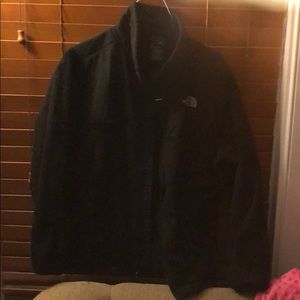 North Face fleece black jacket/Girls size XL